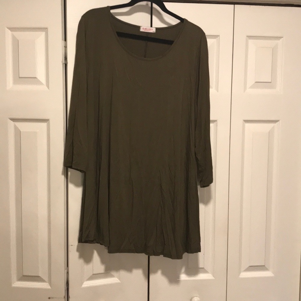Brand new without tags Olive green tunic